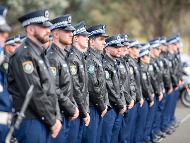 New Police recruits are not graduating fast enough to arrest the decline in numbers. Picture Thomas Lisson