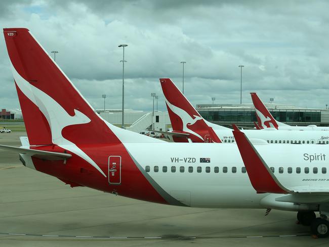 BRISBANE, AUSTRALIA - NewsWire Photos NOVEMBER 05 2021. General scenes at Brisbane Domestic airport featuring QANTAS. Picture: NCA NewsWire/Jono Searle