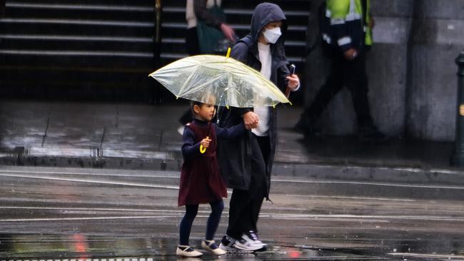 Melburnians have been told to brace for a month of wild weather. Picture: Luis Ascui