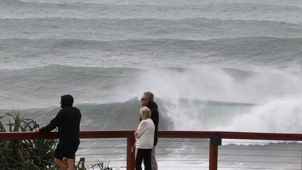 Erosion at DBah and Snapper Rocks. Picture: Mike Batterham