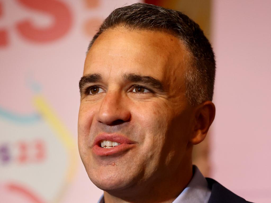 Premier Peter Malinauskas pressed ahead with the state-based Voice despite the overwhelming No vote across South Australia in the October 2023 referendum. Picture: NCA NewsWire / Kelly Barnes