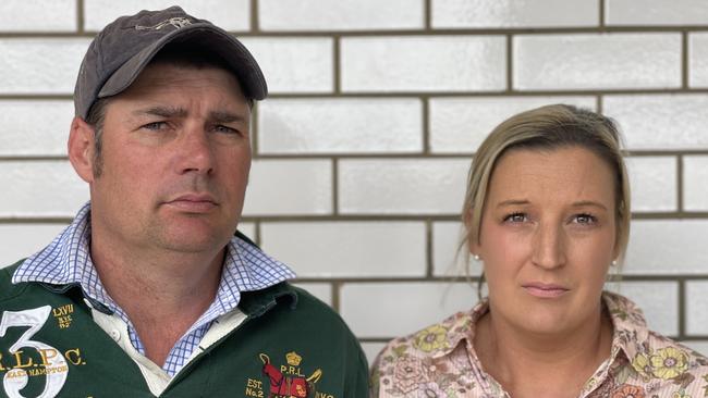 Scotsburn residents Charlie and Lizzie Groves are facing vet costs of up to $15,000 after their puppy was run over or beaten during a burglary at their home.