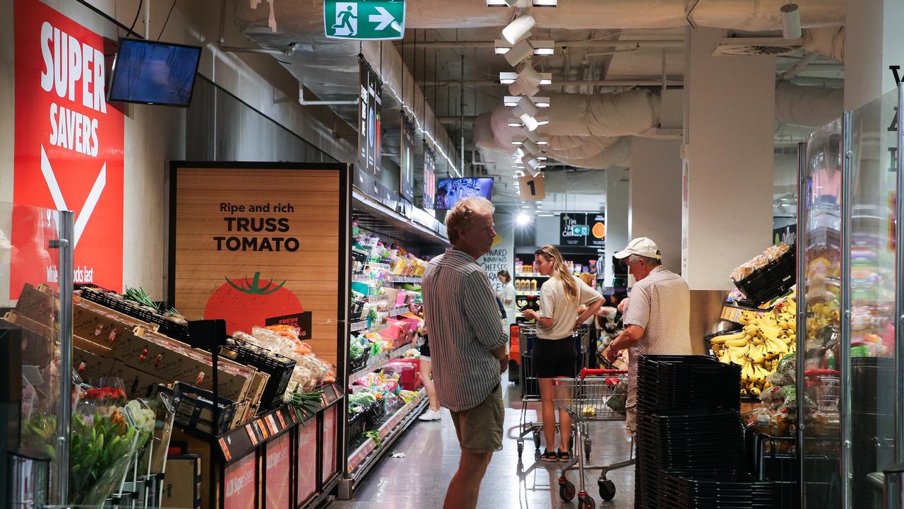 Aussies are being smashed by rising supermarket prices. Picture: NCA NewsWire/Gaye Gerard