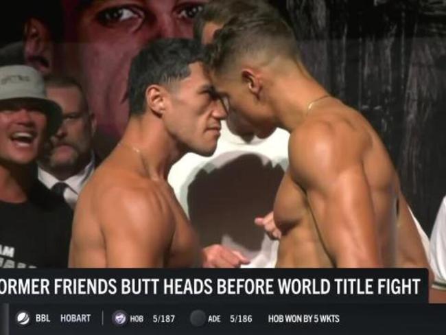 Former friends clash in heated weigh in