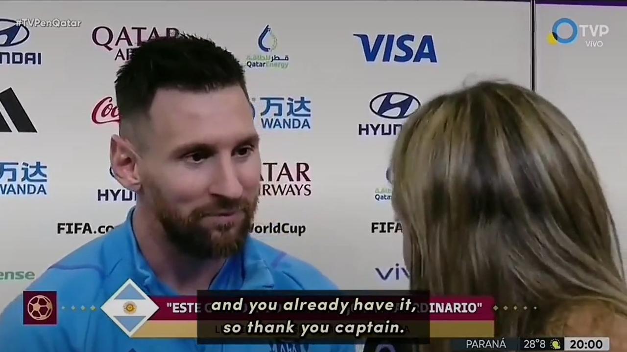 Lionel Messi Video With World Cup Tv Reporter Sofia Martinez Goes Viral Before Argentina Vs 4456