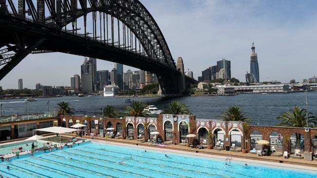 A photo of the pool prior to the commencement of redevelopment work.