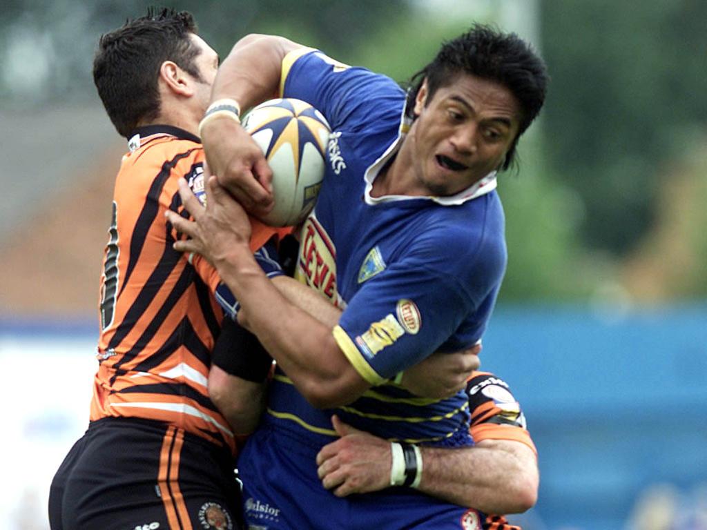 Tawera Nikau finished his professional career playing for Warrington from 2000-01. Picture: Gareth Copley/Getty