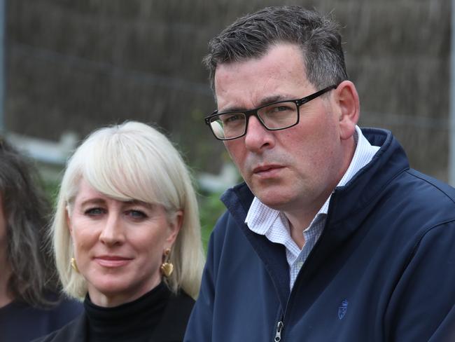 Daniel and Catherine Andrews’ car was ‘travelling 40 to 60kmh’ when it struck the cyclist, an ambulance report says. Picture: David Crosling