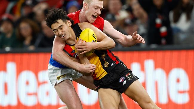 Owens and the undermanned Saints battled hard all night (Photo by Michael Willson/AFL Photos via Getty Images)