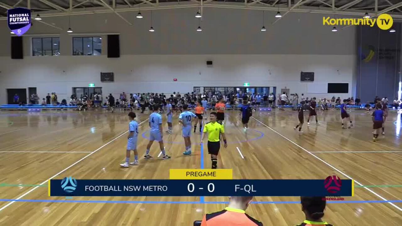 Replay: Football NSW Metro v Football Queensland (U15 Boys)—2025 National Futsal Championships Day 3