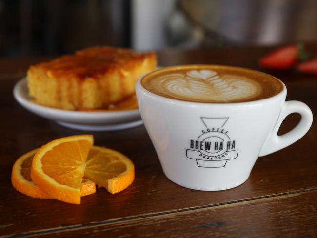 The orange cake and coffee. Picture: Jenifer Jagielski