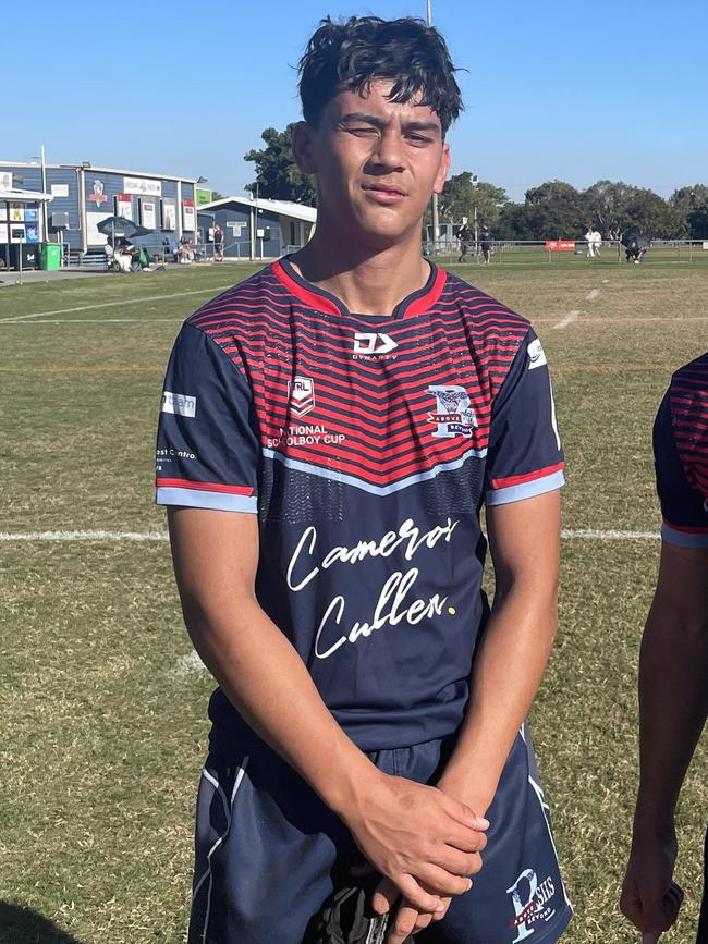 Redcliffe SHS Langer Reserve player Beau Molo.