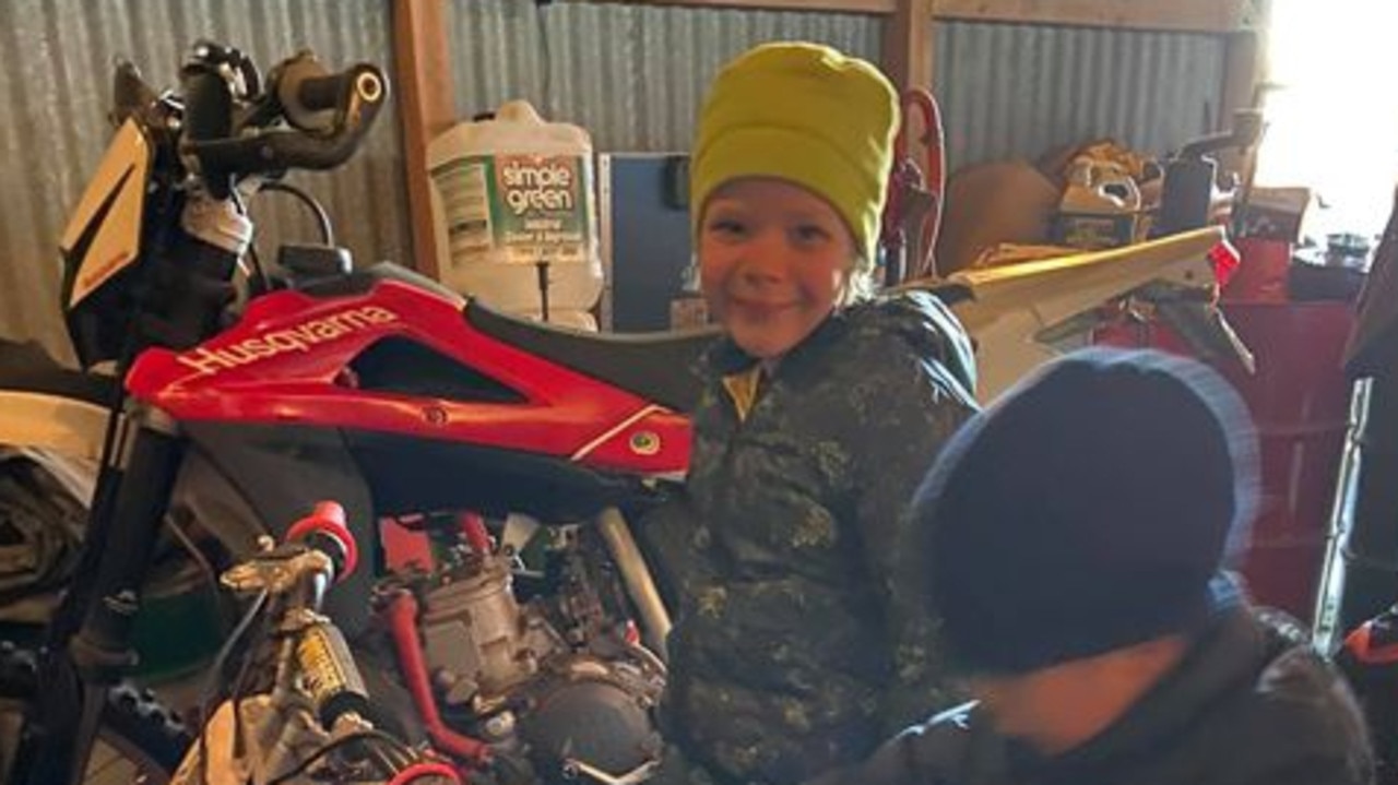 HEARTBREAKING: The larger bike in background and the smaller one in the middle are among just a few of the items stolen from the rural family.