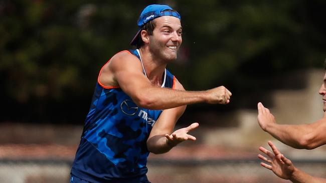 Luke McDonald starred in a midfield role during North Melbourne’s intra club hitout. Picture: Getty