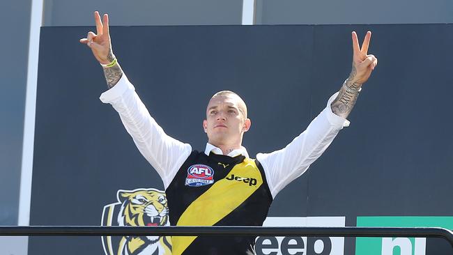 Dustin Martin at Richmond’s family day at Punt Rd. Picture: Michael Klein