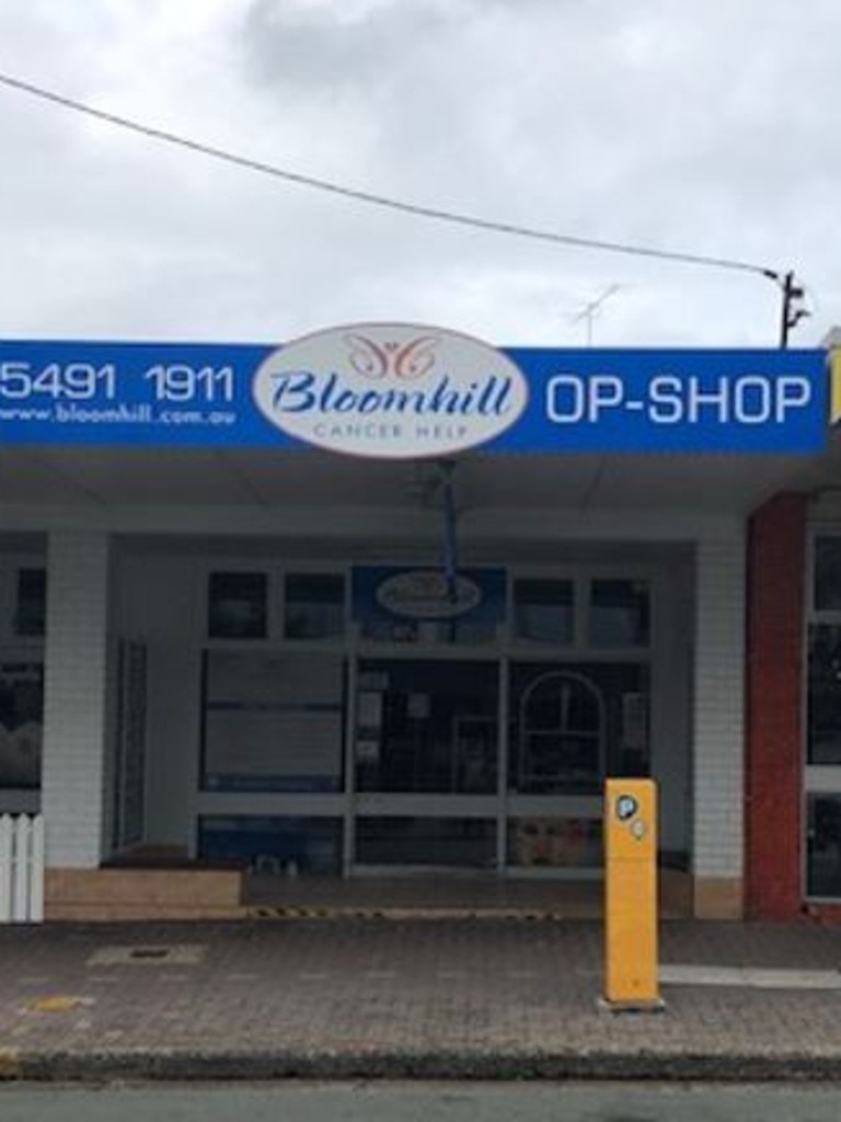 Bloomhill Cancer Care op shop in Caloundra was allegedly broken into over the Christmas break. Picture: Anthony Dodd.