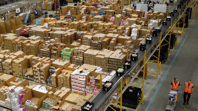 An Amazon fulfilment centre. Picture: Getty Images