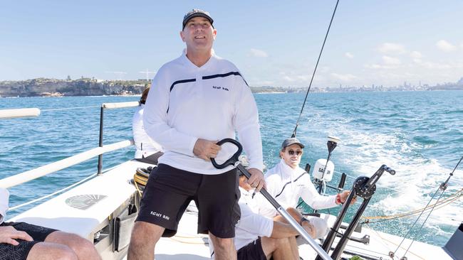 Matt Allen on Sydney Harbour earlier this year.