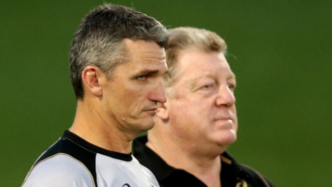 Despite what they said, Ivan Cleary and Gus Gould were unable to work together during their second stint together at the Panthers. Picture Gregg Porteous