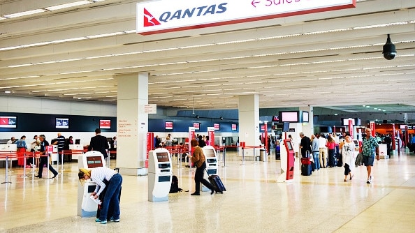 Melbourne Airport wants the Morrison government to scrap the requirement for people returning from overseas to undergo pre-departure Covid tests. Picture: Jeff Greenberg/Universal Images Group via Getty Images