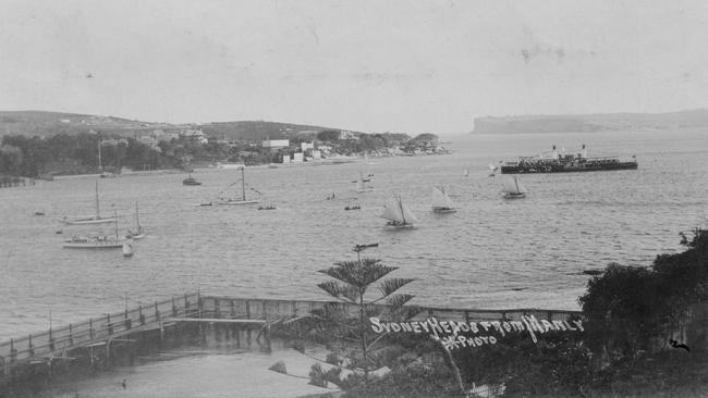 The ladies’ baths in the early 1900s. Picture Northern Beaches Library