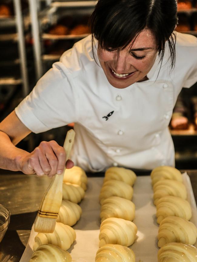 Kate Reid owner of Lune Croissanterie in her new store in Armadale. Photo: WISH/Julian Kingma