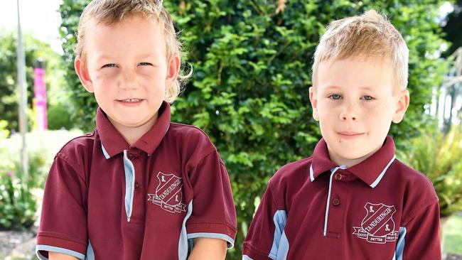 Tanduringie State School Preps. From left: Kaydius, Ross. Picture: Patrick Woods.