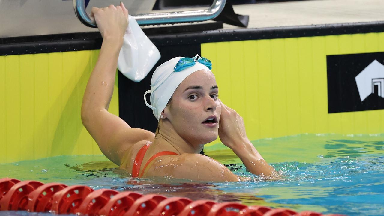 Kaylee McKeown at the Australian Short Course Swimming Championships in Adelaide this year. (Swimming Australia Image/David Mariuz)