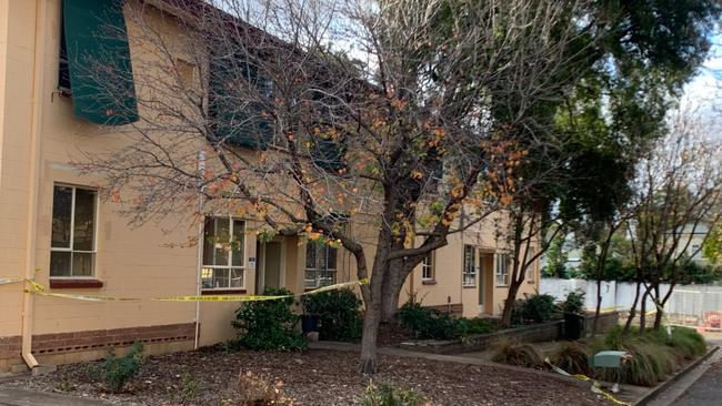 The block of flats in Gilberton, in Adelaide’s inner northeast. Picture: Emma Brasier