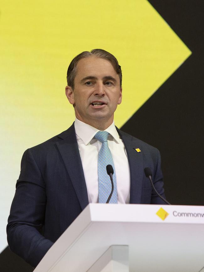 Commonwealth Bank CEO Matt Comyn. Picture: Brett Hartwig