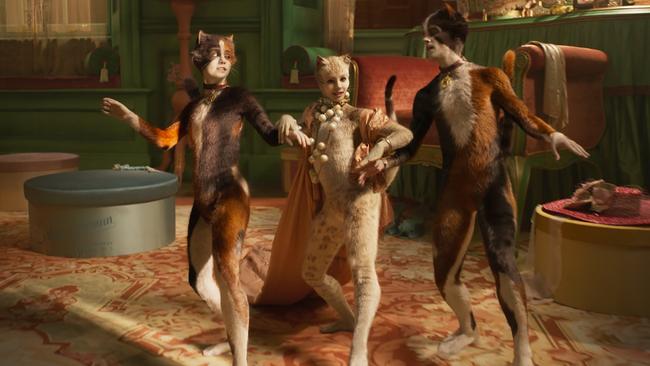 Francesca Hayward (centre) in a scene from Cats.