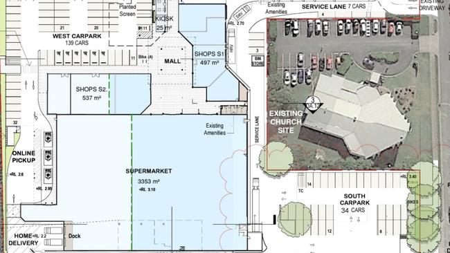 Plans for the new Banora Village Shopping Centre reveal a new dining area and expanded supermarket space.