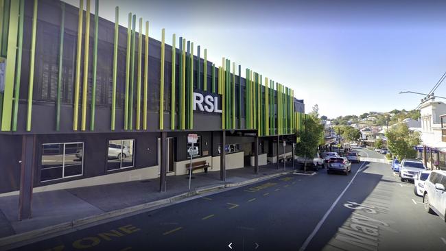 Health authorities confirmed a worker at the Gympie RSL (pictured) had contracted hepatitis A, with the region’s hospital service stating they were working closely with management and contacting everyone possibly exposed to the infection. Picture: Supplied / Google Maps