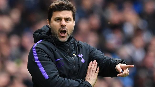 Tottenham Hotspur's Argentinian head coach Mauricio Pochettino gestures on the touchline during the English Premier League football match against West Ham United at Tottenham Hotspur Stadium in London. Picture: AFP