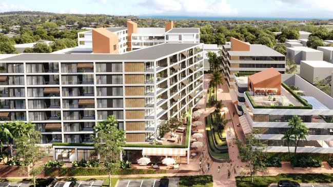 Artist impression of the $120m mixed-use residential, commercial complex. Picture: Supplied