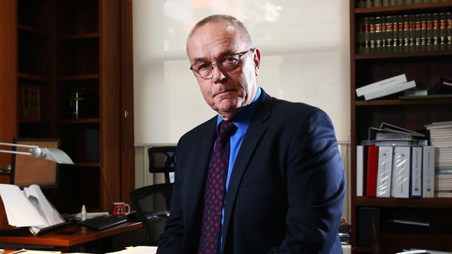 Judge Lex Lasry in his chambers. Picture: Aaron Francis