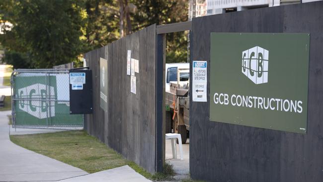 GCB Construction went into administration last month, leaving more than 500 apartments in limbo. Picture: Glenn Hampson