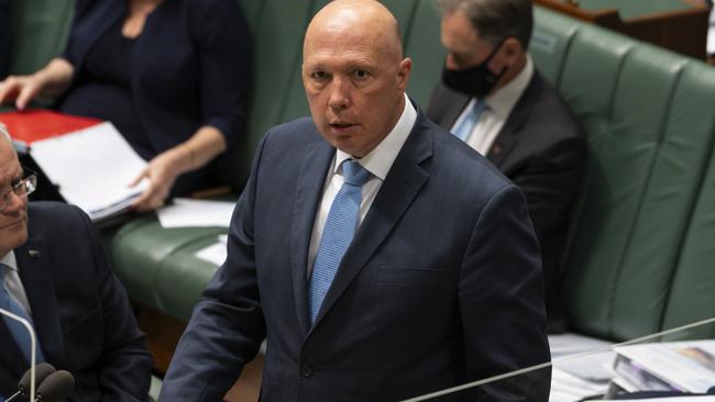 Defence Minister Peter Dutton. Picture: NCA NewsWire / Martin Ollman