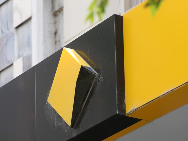 ADELAIDE, AUSTRALIA - NewsWire Photos NOVEMBER 15, 2021: The Commonwealth Bank Signage and Logo at the Rundle Mall Branch, Adelaide, South Australia. Picture NCA NewsWire / Emma Brasier.