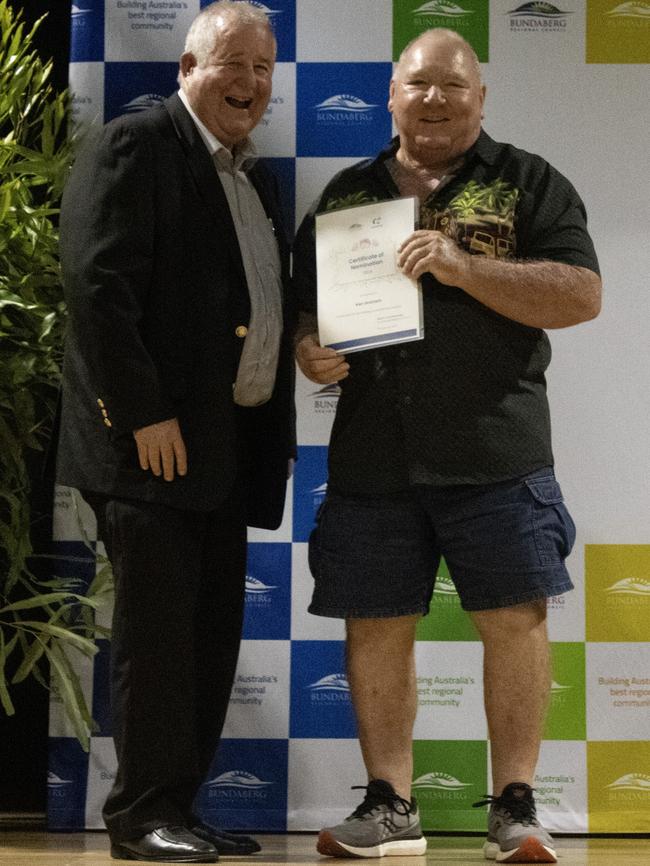Ken Graham was nominated for the Senior Citizen of the Year Award at the 2024 Bundaberg Australia Day Award.