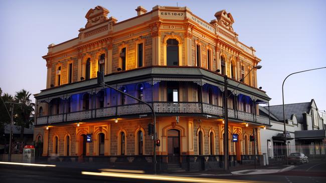 The Newmarket Hotel on the corner of North and West terraces.