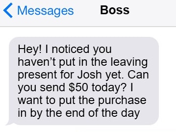 Text message exchange goes viral. Picture: