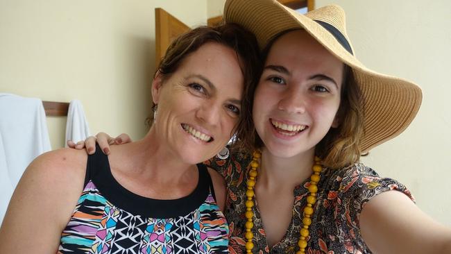 Darwin’s Sharon Haste, pictured with her beloved daughter Brittany, urged mourners to “Feel her joy, gratitude and love, see her smile and make the most of your gift of life.”