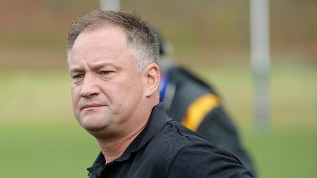 VAFA: St Bernard's versus University Blacks at St Bernards College, West Essendon. Victorian Football Association St Bernards coach Anthony Rock. Pictures: Angie Basdekis