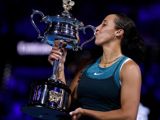 A grand slam at last for Madison Keys. Picture: Martin Keep/AFP