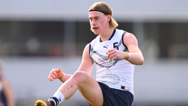 Harley Reid is watching talks over a possible trade for pick 1 with interest. Picture: Morgan Hancock/AFL Photos via Getty Images