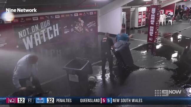 Maroon sets off dressing room sprinkler before women's Origin!