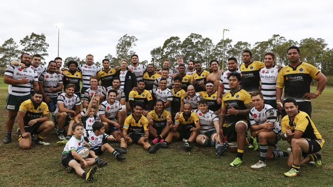 Penrith and Warringah players after their match at Nepean Rugby Park on Saturday. Picture: Karen Watson