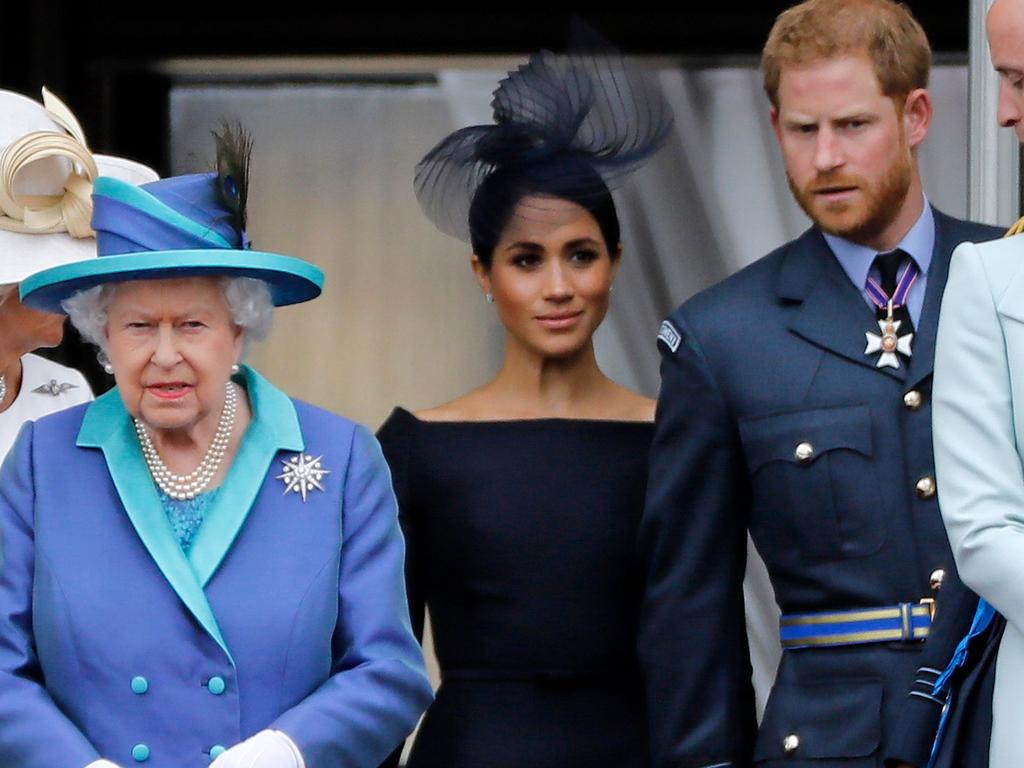 The Queen reportedly has plans to hold peace talks with Meghan and Prince Harry. Picture: Tolga Akmen/AFP