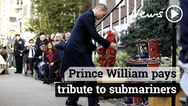 Prince William pays tribute to submariners